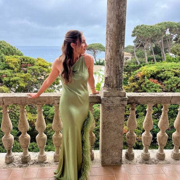 LAPOINTE Feather Gown - Picture 2 of 2